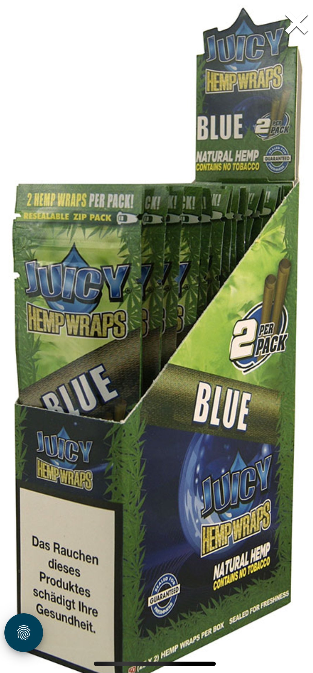 JUICY BLUNT WRAPS BLUE (2stk)