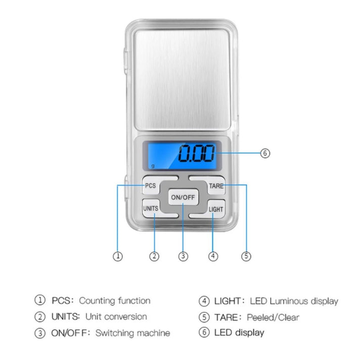 Pocket scale standard 200 – 0.01 - Grow-shop.no